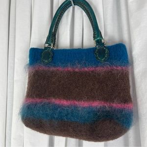 Funky Handmade Felt Purse Hand Bag